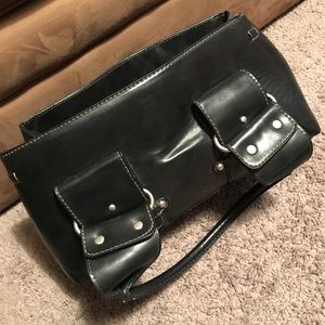 Aldo Black Faux Leather Purse